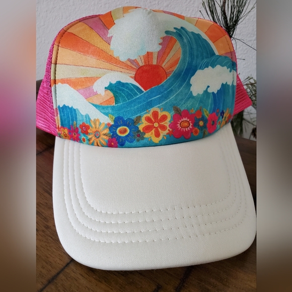 Natural Life Waves Trucker Hat NWOT - Picture 3 of 5